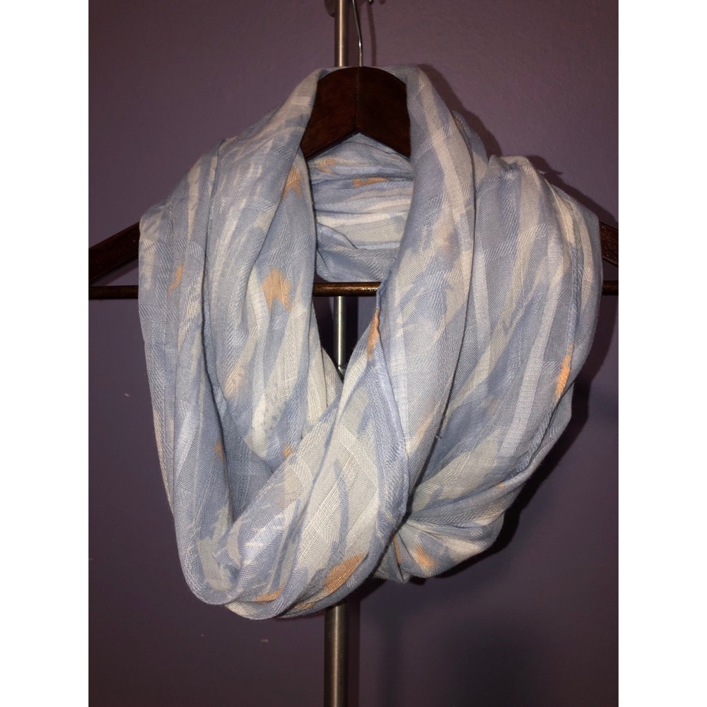 O shape scarf baby blue